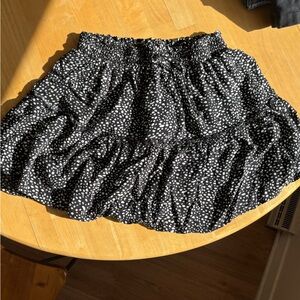 Alelly Flowy Mini Skirt with Polka Dots and Bow Size XS